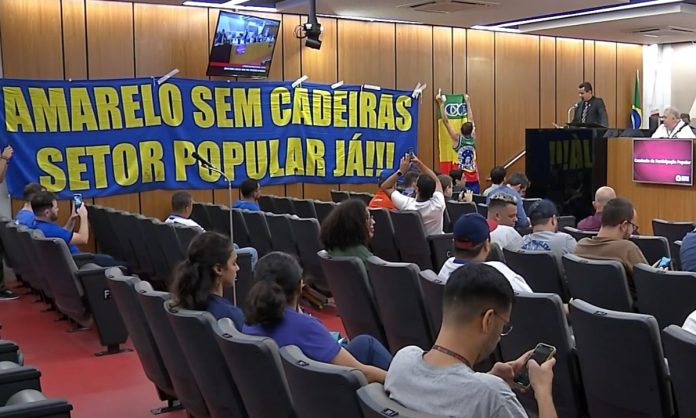 Audiência pública na ALMG para falar da retirada de cadeiras de setor do Mineirão