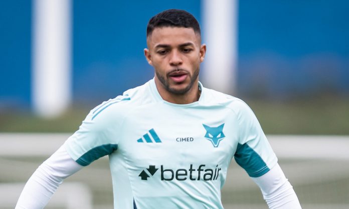 Wanderson em treino do Cruzeiro Wanderson em treino do Cruzeiro