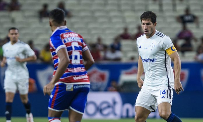 Lucas Silva em Fortaleza x Cruzeiro, em 2024