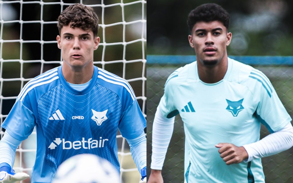 Vitor Lamounier, goleiro, e Nicolas Pontes, lateral/meio-campista