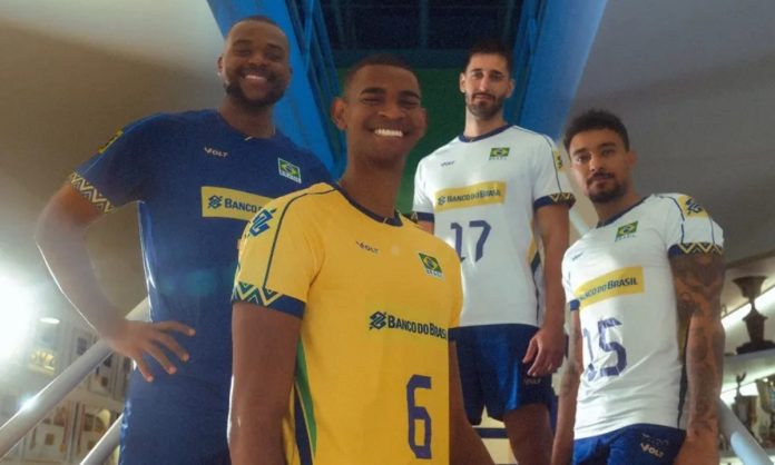 Alê Elias, do Sada Cruzeiro, vestiu novo uniforme branco da Seleção