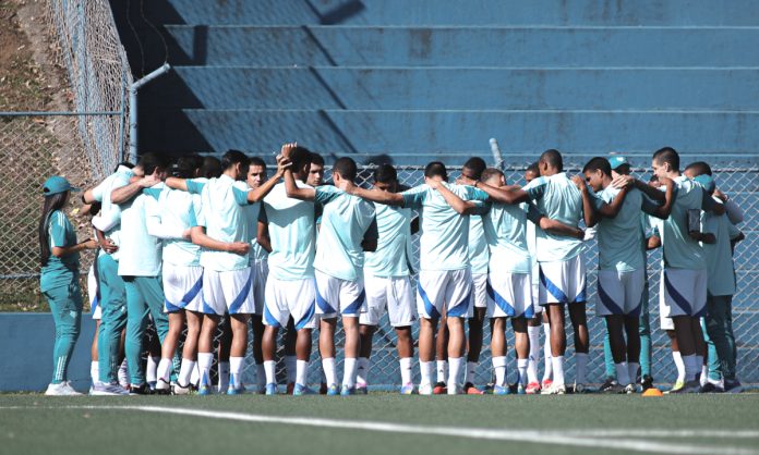 Crias da Toca na última partida contra o Corinthians, pelo Brasileiro Sub-20.