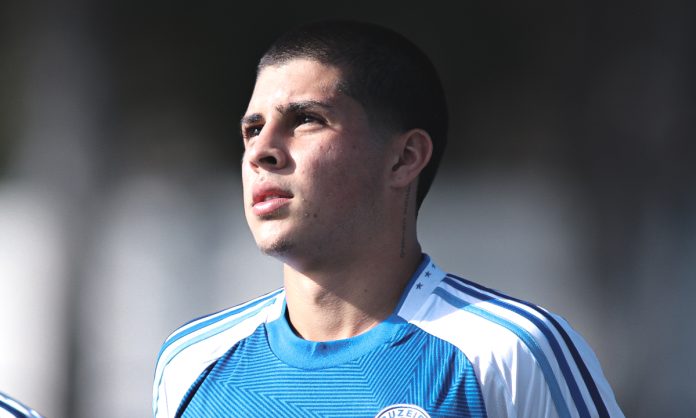 Cauan Baptistella, artilheiro do Cruzeiro no Brasileirão Sub-20