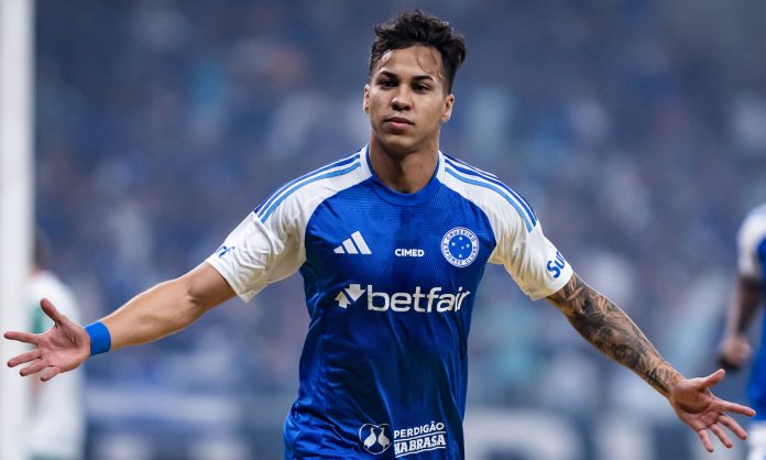 Kaio Jorge marcou dois gols na vitória do Cruzeiro sobre o Palmeiras