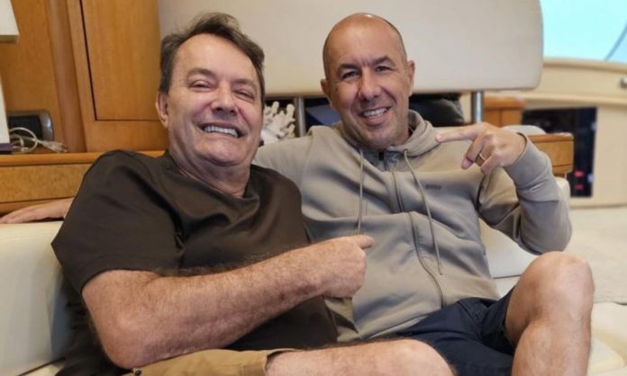 Jardim e Pedrinho juntos durante folga do Cruzeiro