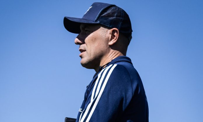 Leonardo Jardim no segundo dia de treinamento do Cruzeiro na Toca II