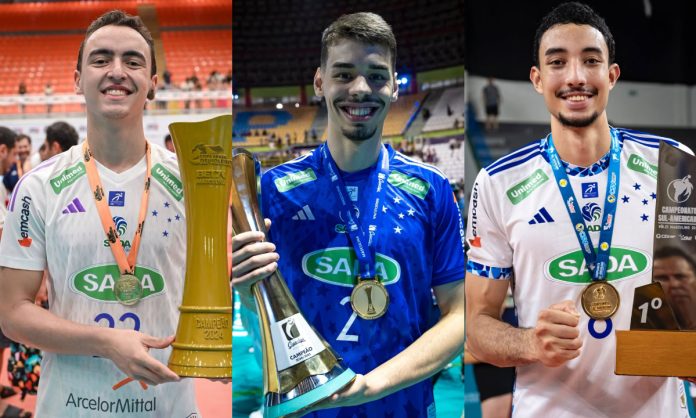 Trio da base vai compor elenco do Sada Cruzeiro em 2025/2026