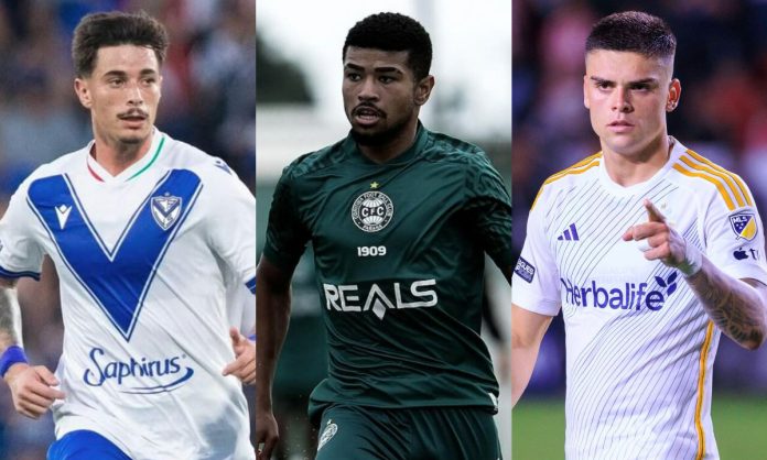 Valentín Gómez, Lucas Ronier e Gabriel Pec
