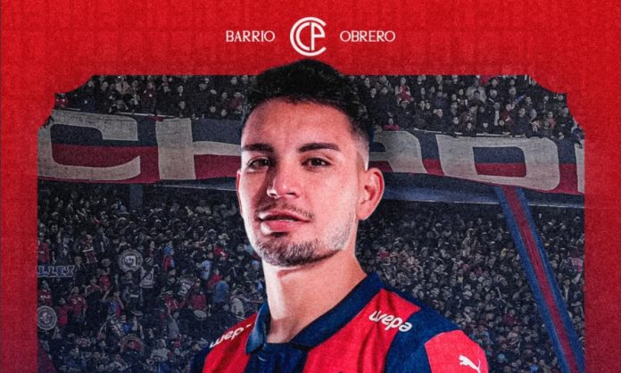 Anúncio oficial de Fabrizio Peralta (Foto: Divulgação/ Cerro Porteño)