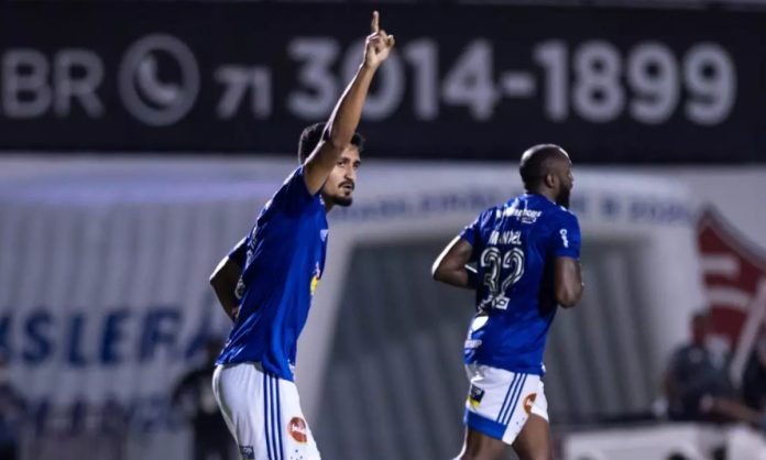vitóriaxcruzeirosérieb2020 Ramon marcou gol da vitória do Cruzeiro sobre o Vitória, no Barradão, em 2020