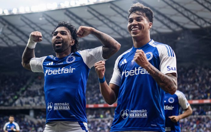 cruzeirojuventudegabigol Gabigol comemora gol contra o Juventude