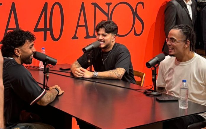Gabigol em entrevista ao Podpah (Foto: Gabriela Roque/Central da Toca)