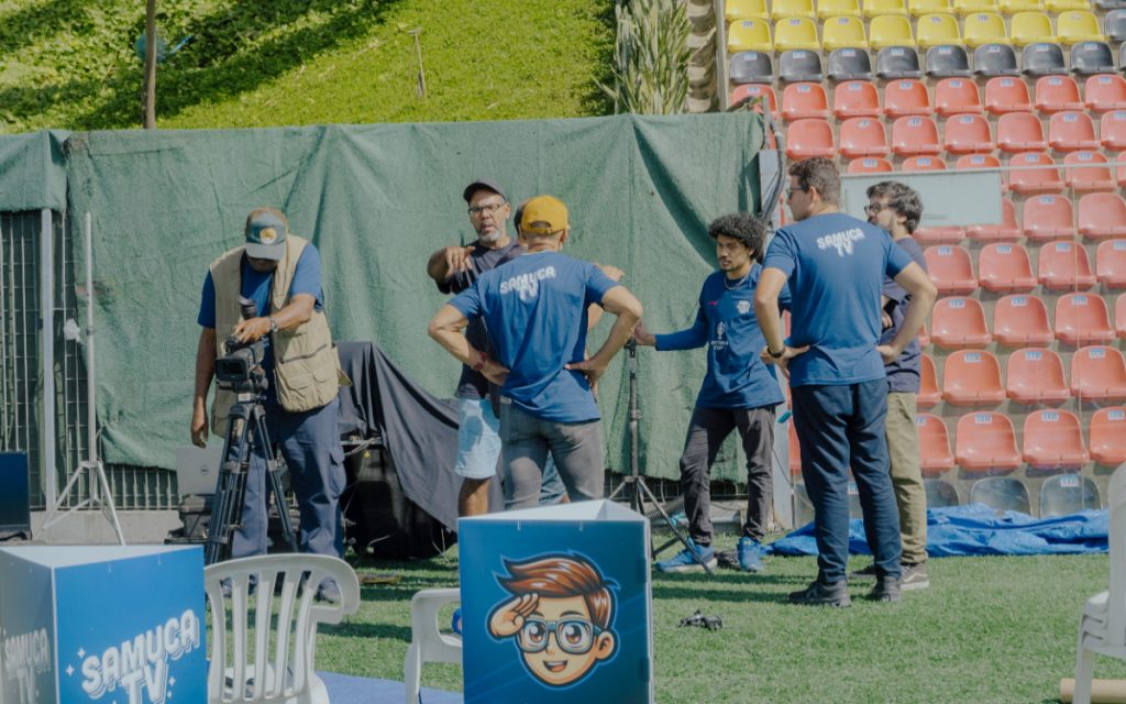 Pré-jogo de quatro horas foi realizado diretamente do gramado do Kléber Andrade