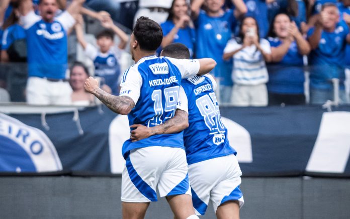 Kaio Jorge comemora gol no Mineirão (Foto: Gustavo Aleixo/Cruzeiro)