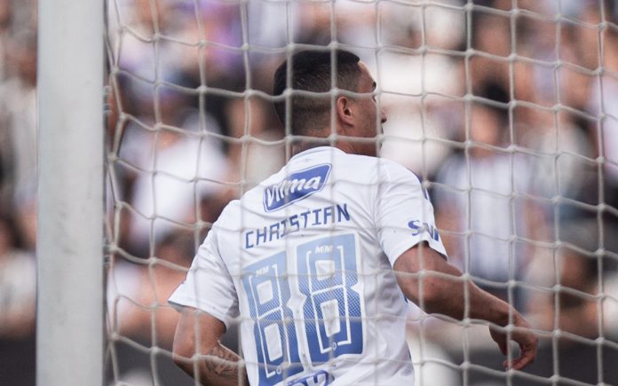 Christian em comemoração de gol pelo Cruzeiro (Foto: Rodrigo Ferreira/Cruzeiro)