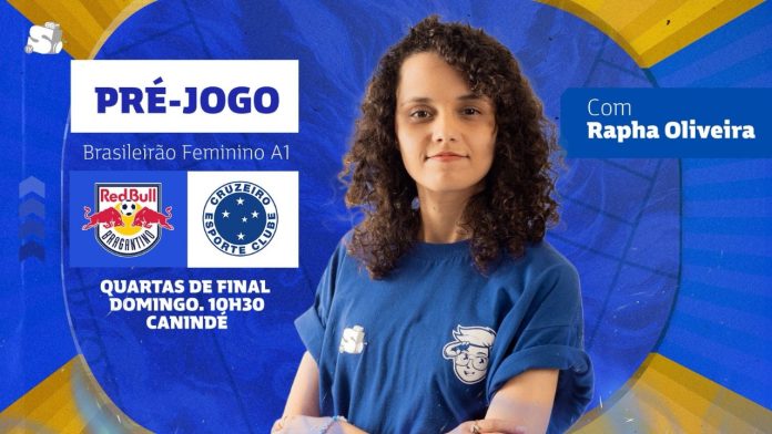 Rapha Oliveira traz o pré-jogo de Red Bull Bragantino x Cruzeiro (Foto: Samuca TV)