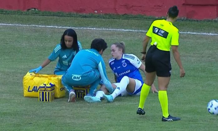 Isa Haas se machucou contra o Corinthians