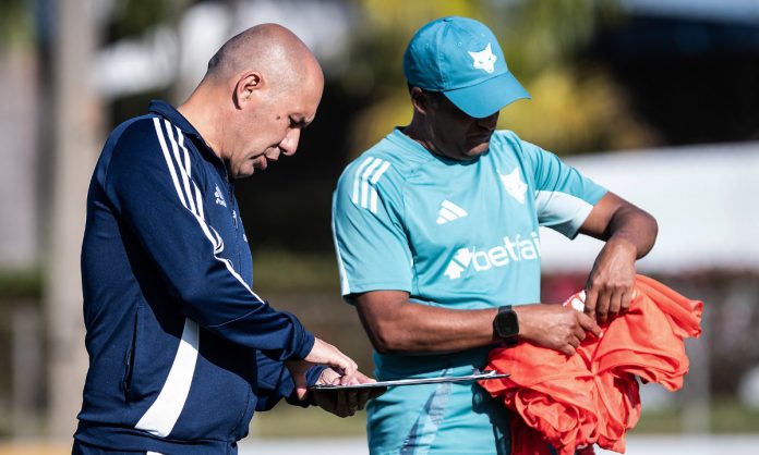 Jardim em treino tático do Cruzeiro