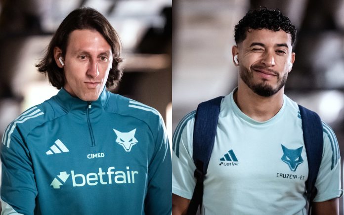 Cássio e William, jogadores do Cruzeiro