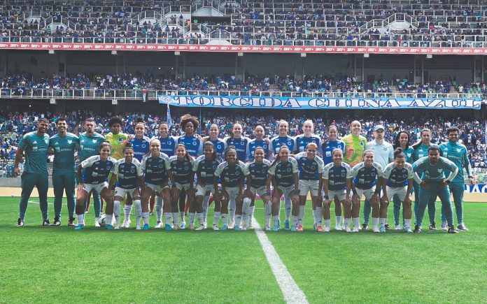Time do Cruzeiro Feminino no Campeonato Brasileiro (Foto: Gustavo Martins/Cruzeiro)