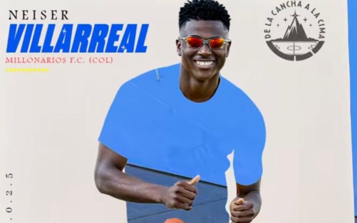 Néiser Villareal, atacante da Seleção da Colômbia (Divulgação/Seleção Colombiana)