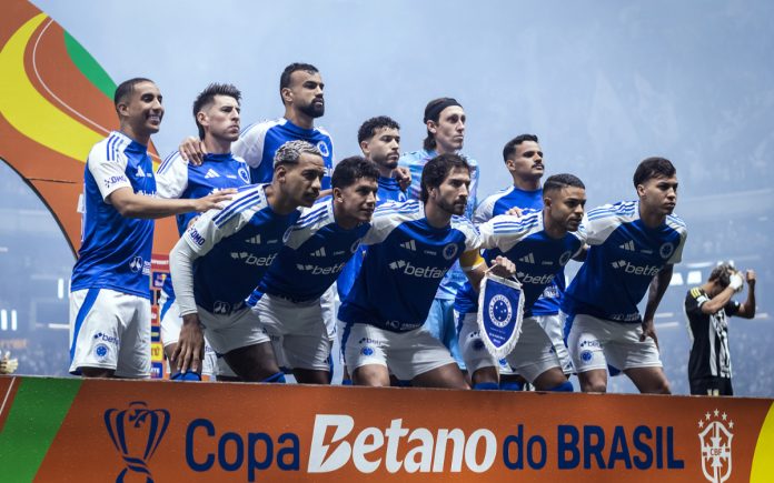 Cruzeiro-Copa-do-Brasil Time do Cruzeiro no jogo de ida das quartas da Copa do Brasil, na Arena MRV (Foto: Gustavo Aleixo/Cruzeiro)