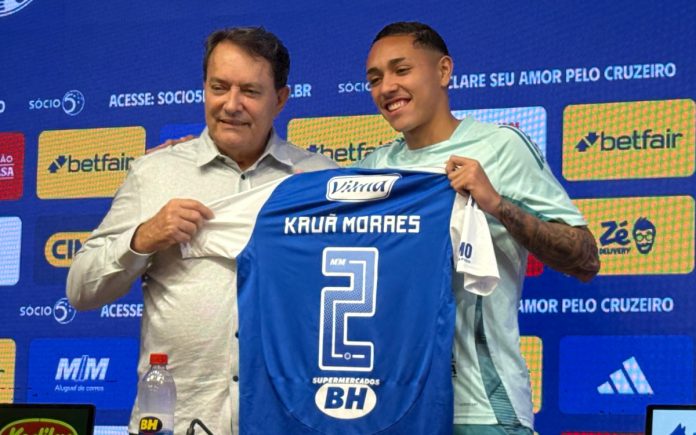 Kauã Moraes vai vestir a camisa 2 no Cruzeiro (Foto: Thaynara Amaral/Central da Toca)