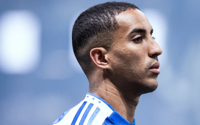 Christian, do Cruzeiro, no clássico contra o Atlético-MG
