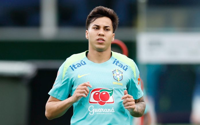 Kaio Jorge, do Cruzeiro, em treino da Seleção na Granja Comary