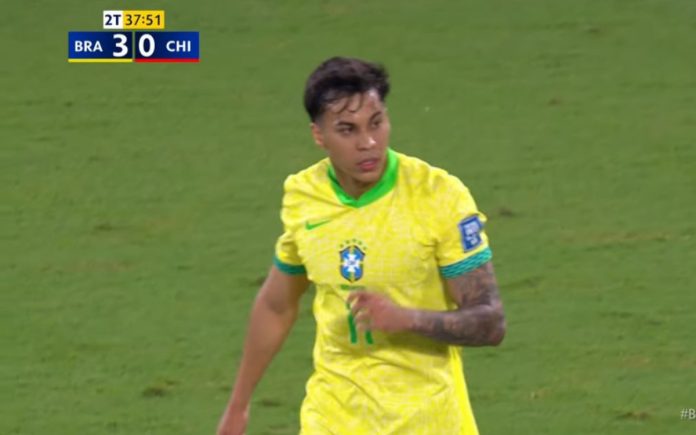 Kaio Jorge, do Cruzeiro, atuou na goleada do Brasil sobre o Chile