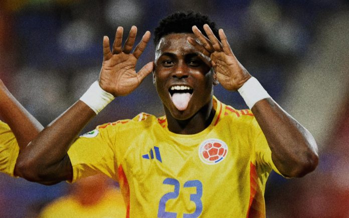 Néiser Villarreal, atacante da Colômbia