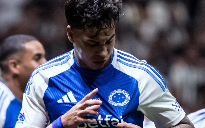 Kaio Jorge comemora gol na Arena (Foto: Gustavo Aleixo/Cruzeiro)