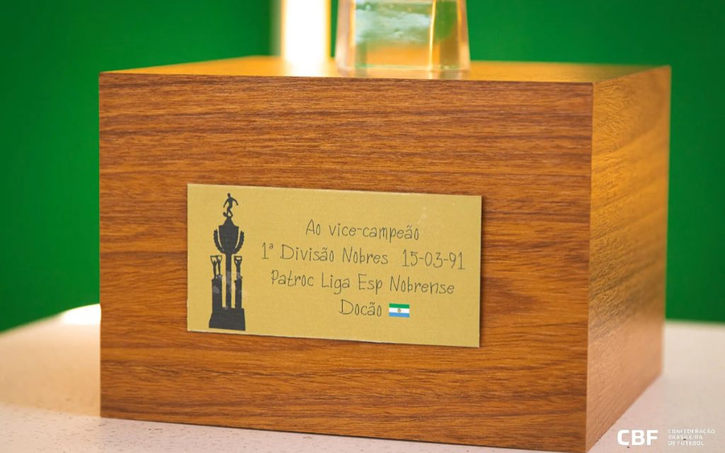 Homenagem da CBF para Fábio (Foto: Divulgação/CBF)