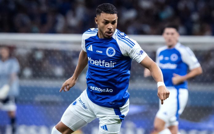 Wanderson em ação na vitória sobre o Bragantino, no Mineirão