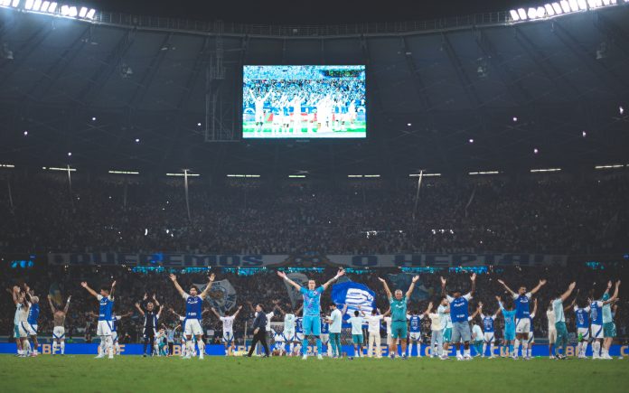 Time do Cruzeiro no Mineirão, pela Copa do Brasil (Foto: Gustavo Martins/Cruzeiro)