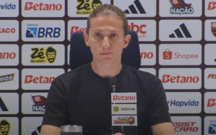 Filipe Luís, do Flamengo, após empate contra o Cruzeiro