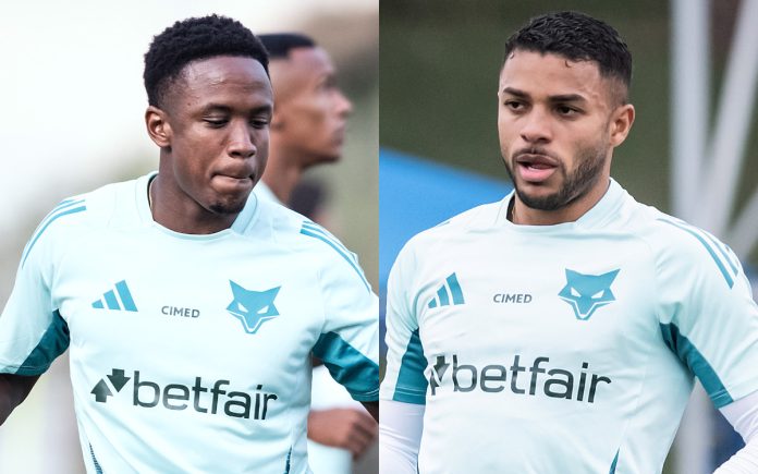Sinisterra e Wanderson, atacantes do Cruzeiro