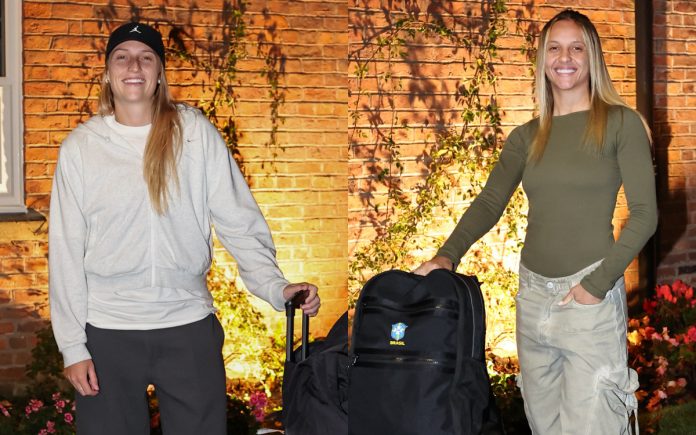 Isa Haas e Vitória Calhau se apresentaram à Seleção em Manchester
