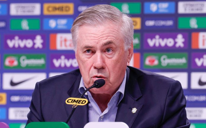 Carlo Ancelotti em última convocação da Seleção