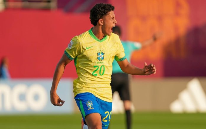 Felipe Morais marcou um gols na vitória do Brasil
