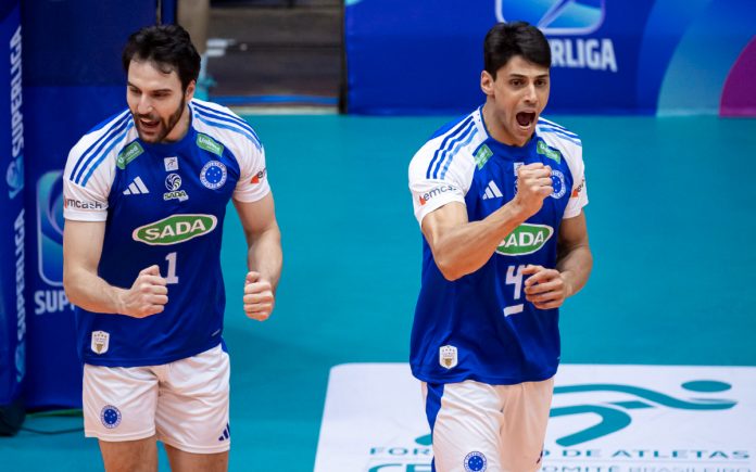 Sada Cruzeiro venceu mais uma partida na Superliga (Foto: Agência i7/Sada Cruzeiro)