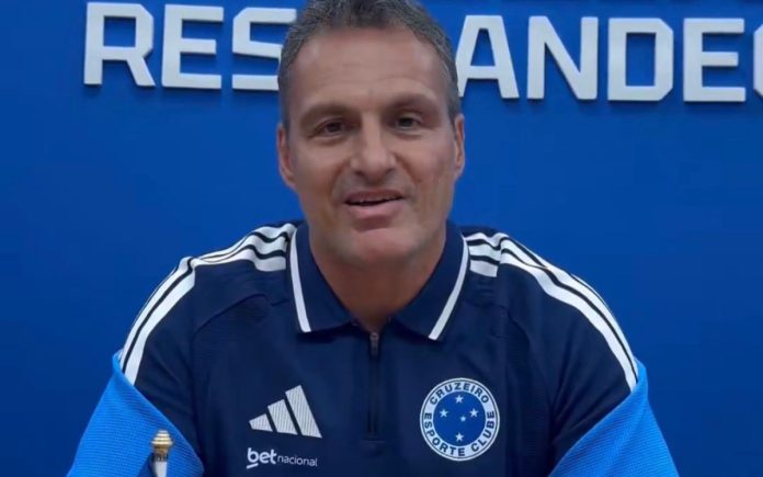 Bruno Spindel, novo executivo de futebol do Cruzeiro (Foto: Reprodução/TV Cruzeiro)