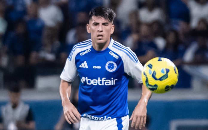 Villalba na partida diante do Corinthians, no Mineirão (Foto: Gustavo Aleixo/Cruzeiro)