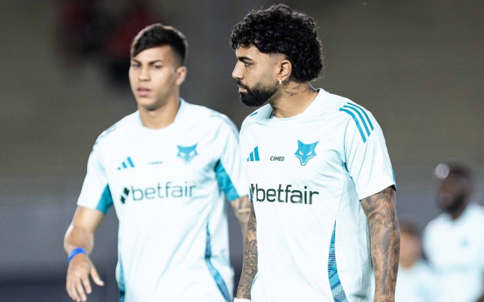 Kaio Jorge e Gabigol em jogo do Cruzeiro