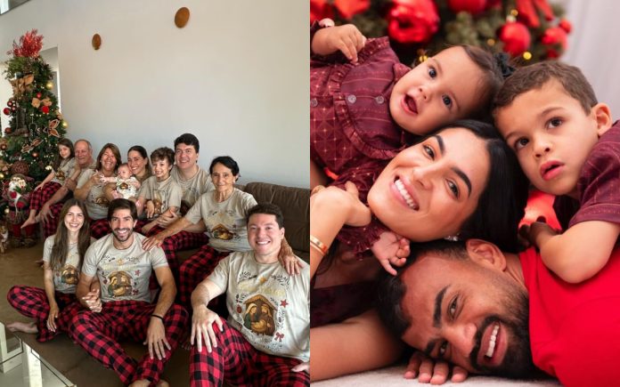 Jogadores do Cruzeiro aproveitam a noite de Natal em família (Foto: Reprodução/Instagram)