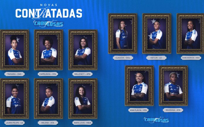 Cruzeiro contratou 11 jogadoras para 2026 (Foto: Divulgação/Cruzeiro)