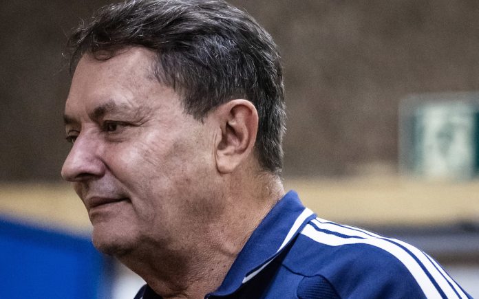 Pedro Lourenço em jogo do Cruzeiro, em Uberlândia