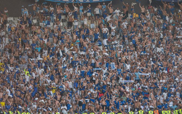Torcida do Cruzeiro na Arena (Foto: Staff Images/Cruzeiro)