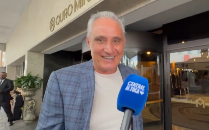 Tite, novo técnico do Cruzeiro, em BH (Foto: Thaynara Amaral/Central da Toca)