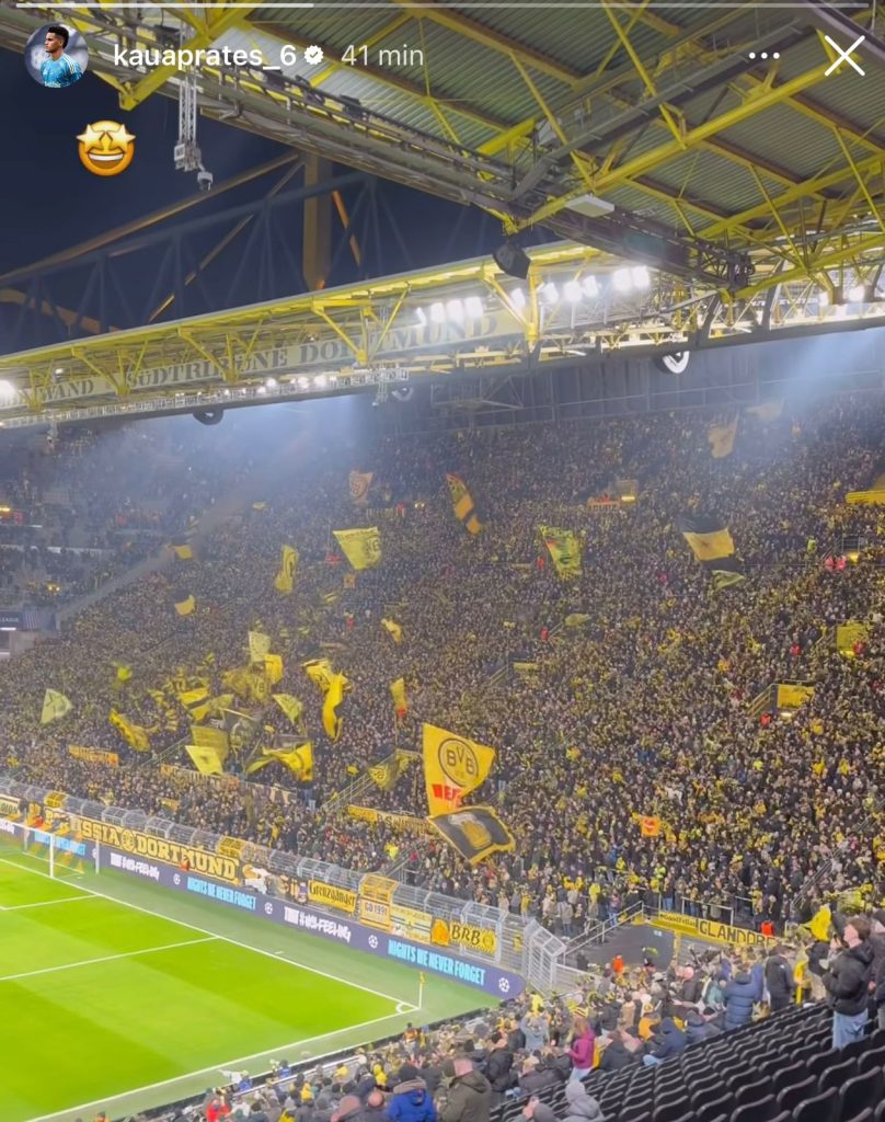 Kauã Prates está na Alemanha para assinar com o Borussia (Foto: Reprodução/Redes Sociais)